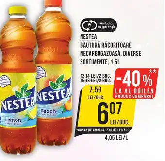 Mega Image NESTEA BĂUTURĂ RĂCORITOARE NECARBOGAZOASĂ, DIVERSE SORTIMENTE, 1.5L Ofertă