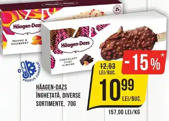 Mega Image HÄAGEN-DAZS ÎNGHEȚATĂ, DIVERSE SORTIMENTE, 70G Ofertă