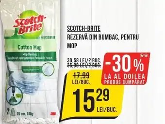 Mega Image SCOTCH-BRITE REZERVĂ DIN BUMBAC, PENTRU MOP Ofertă