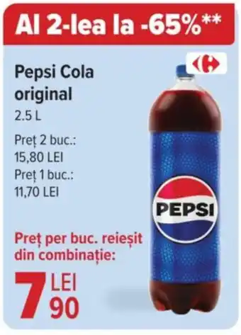 Carrefour Pepsi Cola original 2.5L Ofertă