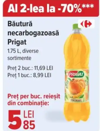 Carrefour Băutură necarbogazoasă Prigat 1.75L Ofertă