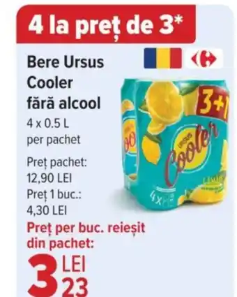 Carrefour Bere Ursus Cooler fără alcool Ofertă