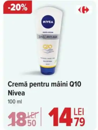 Carrefour Cremă pentru mâini Q10 Nivea Ofertă