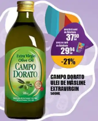 Auchan CAMPO DORATO ULEI DE MĂSLINE EXTRAVIRGIN 500ML Ofertă