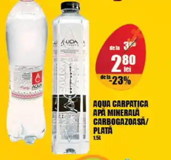 Auchan AQUA CARPATICA APA MINERALĂ CARBOGAZOASĂ/ PLATĂ 1.5L Ofertă