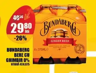 Auchan BUNDABERG BERE CU GHIMBIR 0% Ofertă