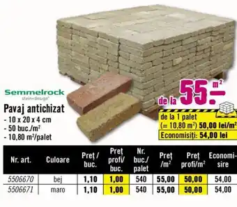 Hornbach Pavaj antichizat Ofertă