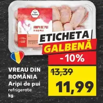 Kaufland VREAU DIN ROMÂNIA Aripi de pui Ofertă