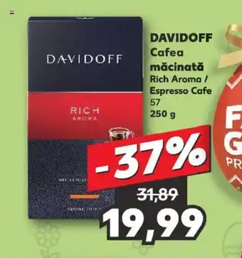 Kaufland DAVIDOFF Cafea măcinată Rich Aroma / Espresso Cafe Ofertă