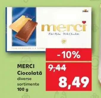 Kaufland MERCI Ciocolată Ofertă