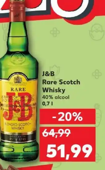 Kaufland J&B Rare Scotch Whisky 0.7L Ofertă