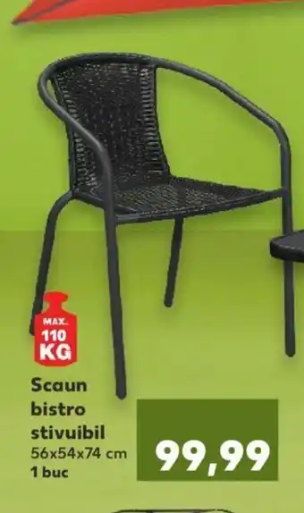 Kaufland Scaun bistro stivuibil Ofertă