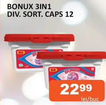 Unicarm BONUX 3IN1 DIV. SORT. CAPS 12 Ofertă