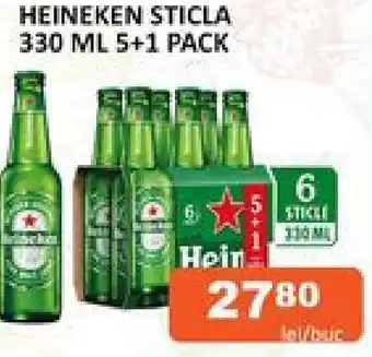 Unicarm HEINEKEN STICLA 330 ML 5+1 PACK Ofertă