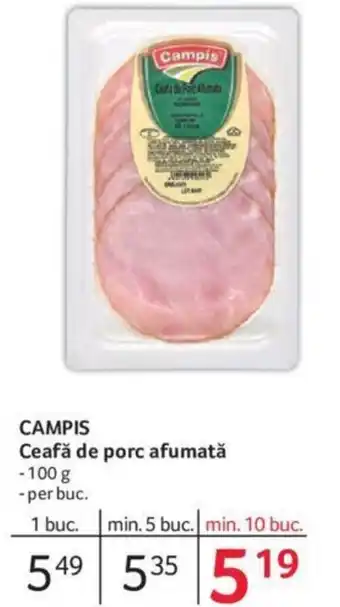 Selgros CAMPIS Ceafă de porc afumată Ofertă