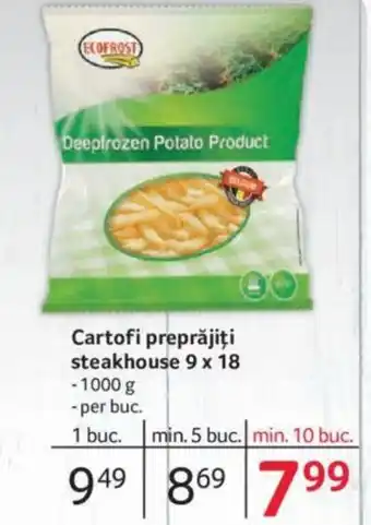 Cartofi preprăjiţi steakhouse 9 x 18