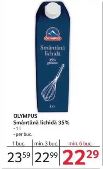 Selgros OLYMPUS Smântână lichidă 35% Ofertă