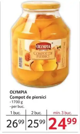 Selgros OLYMPIA Compot de piersici Ofertă