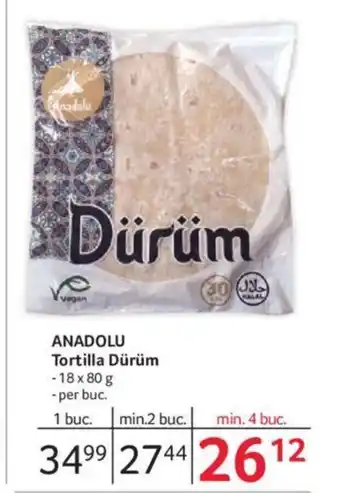 Selgros ANADOLU Tortilla Dürüm Ofertă