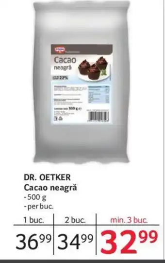 Selgros DR. OETKER Cacao neagră Ofertă