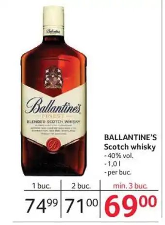 Selgros BALLANTINE'S Scotch whisky Ofertă