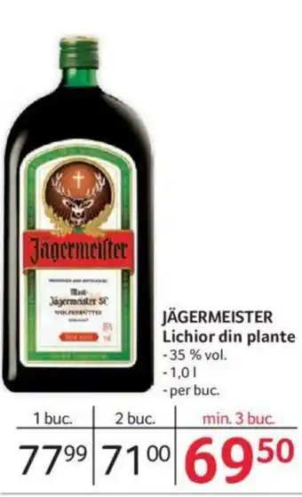 Selgros JÄGERMEISTER Lichior din plante Ofertă