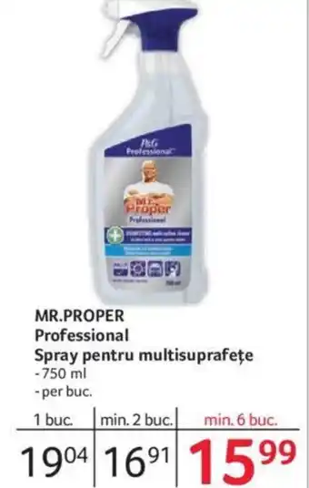 Selgros MR.PROPER Professional Spray pentru multisuprafeţe Ofertă