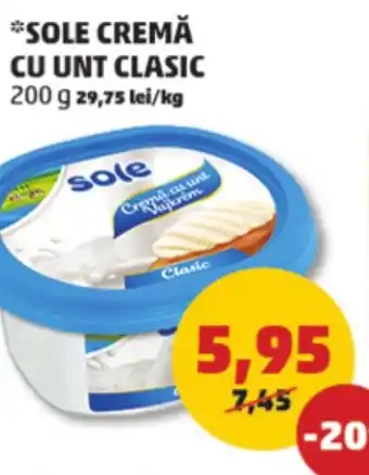 Penny SOLE CREMĂ CU UNT CLASIC Ofertă