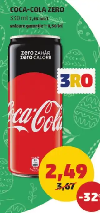 Penny COCA-COLA ZERO Ofertă