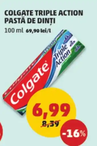 Penny COLGATE TRIPLE ACTION PASTĂ DE DINȚI Ofertă