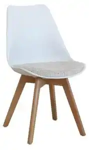 Scaun Culoare Alb / Gri Deschis, DAMARA
