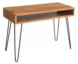 Birou din lemn de palisandru si cadru metalic Scorpion 110 cm