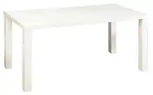 KONDELA Masă dining, alb extra lucios HG, 120x80 cm, ASPER NEW TYP 2