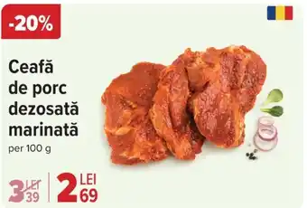 Carrefour Ceafă de porc dezosată marinată Ofertă