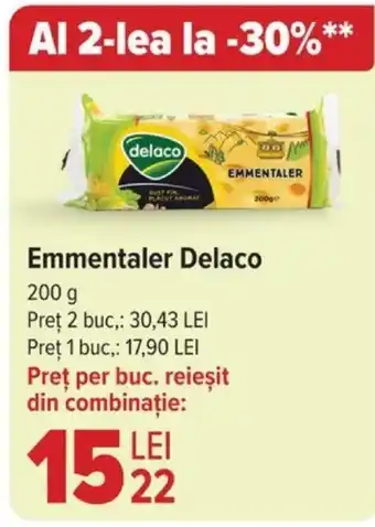 Carrefour Emmentaler Delaco Ofertă