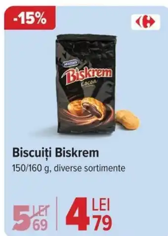 Carrefour Biscuiți Biskrem Ofertă