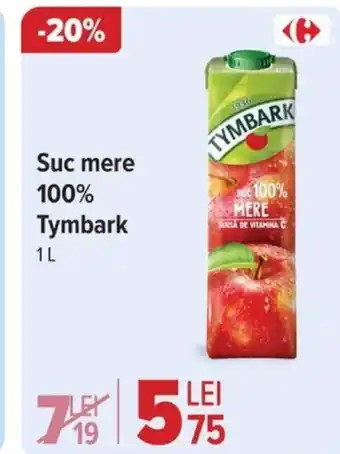 Carrefour Suc mere 100% Tymbark 1L Ofertă