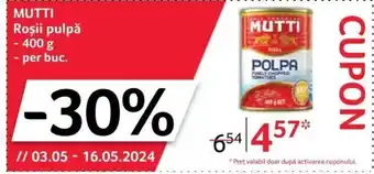 Selgros MUTTI Roşii pulpǎ Ofertă