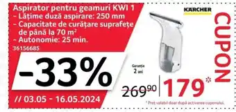 Selgros Aspirator pentru geamuri KWI 1 Ofertă