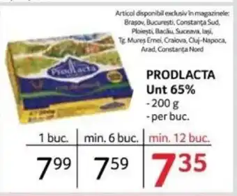 Selgros PRODLACTA Unt 65% Ofertă