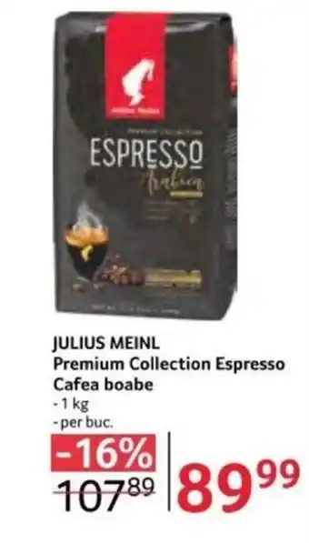 Selgros JULIUS MEINL Premium Collection Espresso Cafea boabe Ofertă