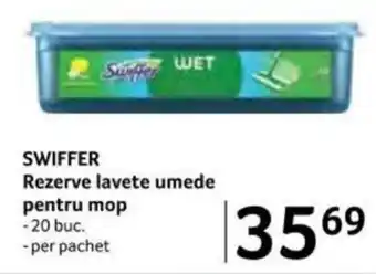 Selgros SWIFFER Rezerve lavete umede pentru mop Ofertă