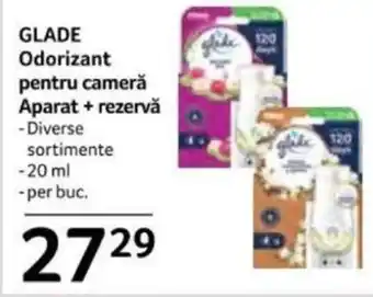 Selgros GLADE Odorizant pentru cameră Aparat + rezervǎ Ofertă