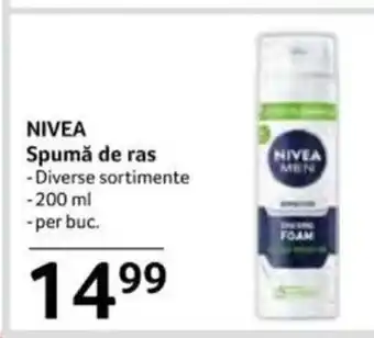 Selgros NIVEA Spumă de ras Ofertă