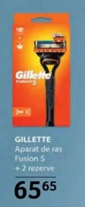 Selgros GILLETTE Aparat de ras Fusion 5 + 2 rezerve Ofertă