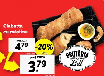 Lidl Ciabatta cu măsline Ofertă