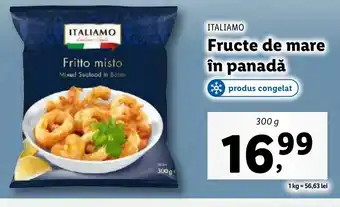 Lidl ITALIAMO Fructe de mare în panadǎ Ofertă