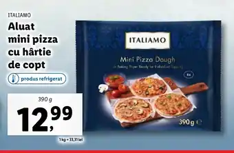 Lidl ITALIAMO Aluat mini pizza cu hârtie de copt Ofertă