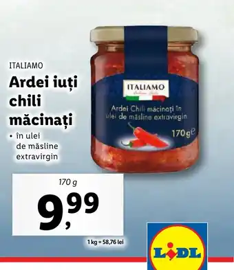 Lidl ITALIAMO Ardei iuți chili măcinați Ofertă