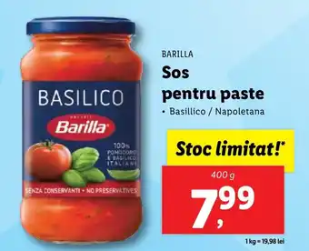 Lidl BARILLA Sos pentru paste Ofertă